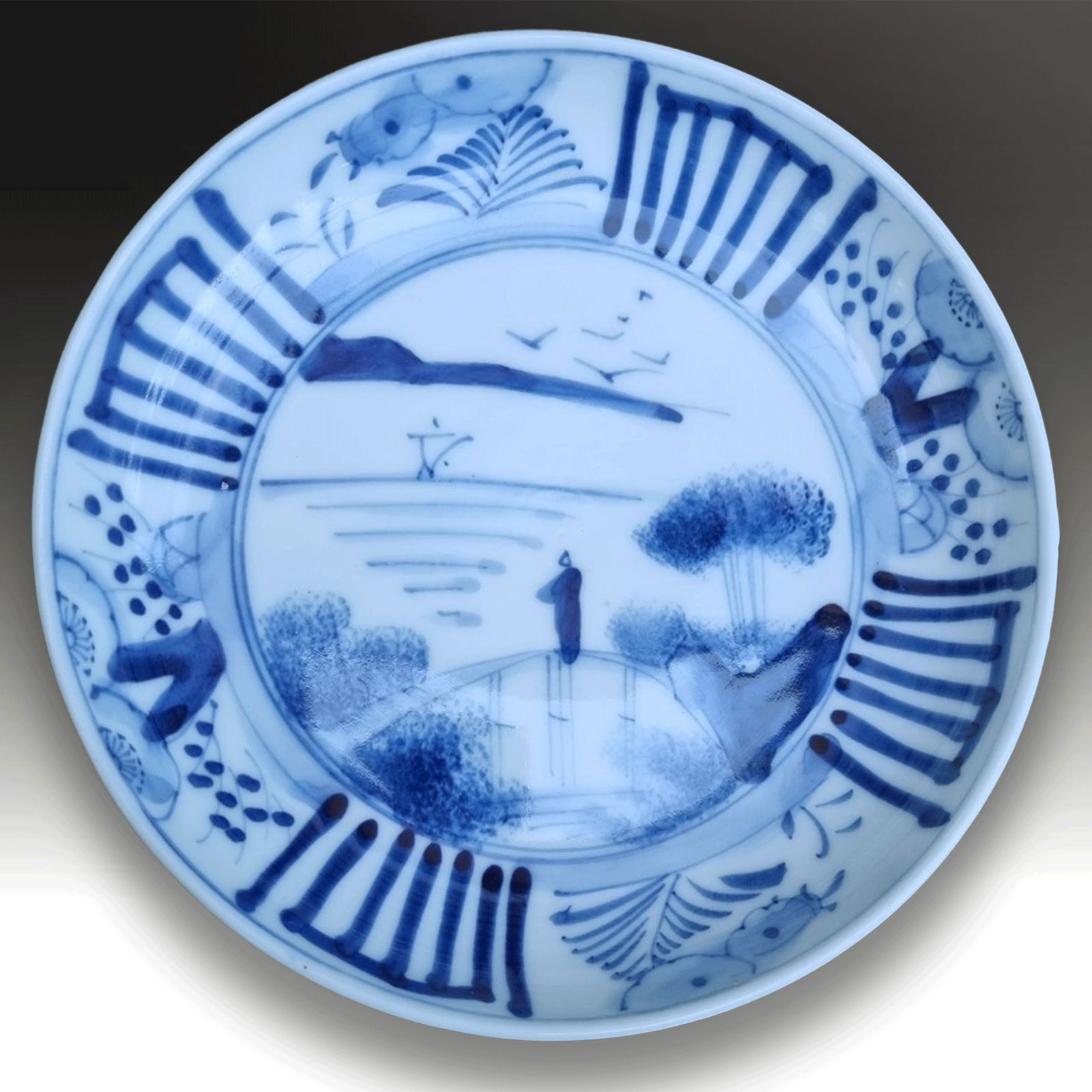 Japanese Early Edo 17th Century Pair Of Arita Dishes Historic Superb & Very Rare photo furniture