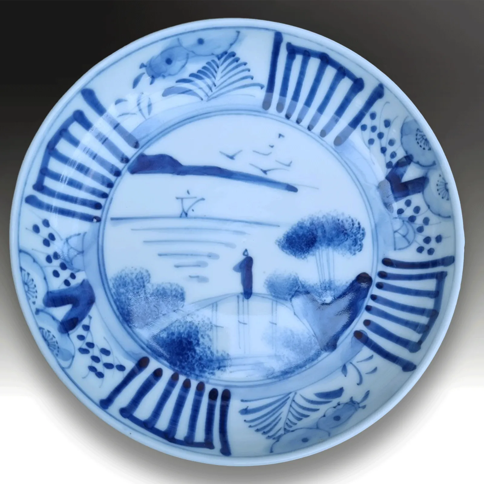 Japanese Early Edo 17th Century Pair Of Arita Dishes Historic Superb & Very Rare photo for sale