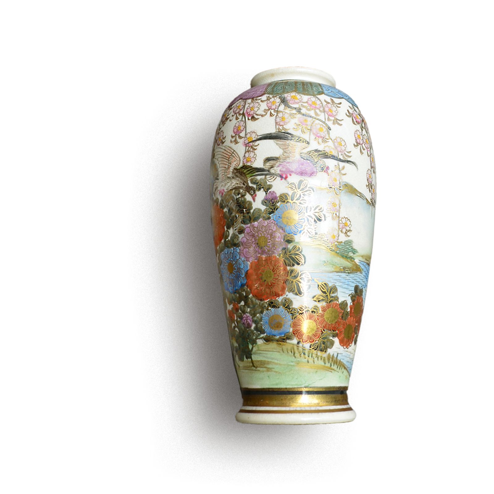 Japanese Late Meiji Satsuma Vase By Furuyama 16.5cm (6.5") High  Lovely Quality photo furniture