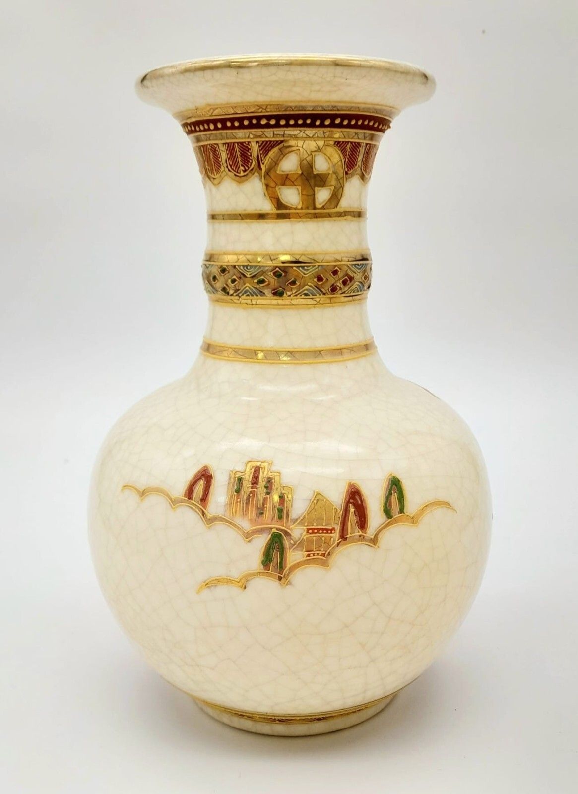 Japanese Meiji Kyo Satsuma Pair Of Vases Kusube Sennosuke  Superb Quality  19cmh photo 345.0