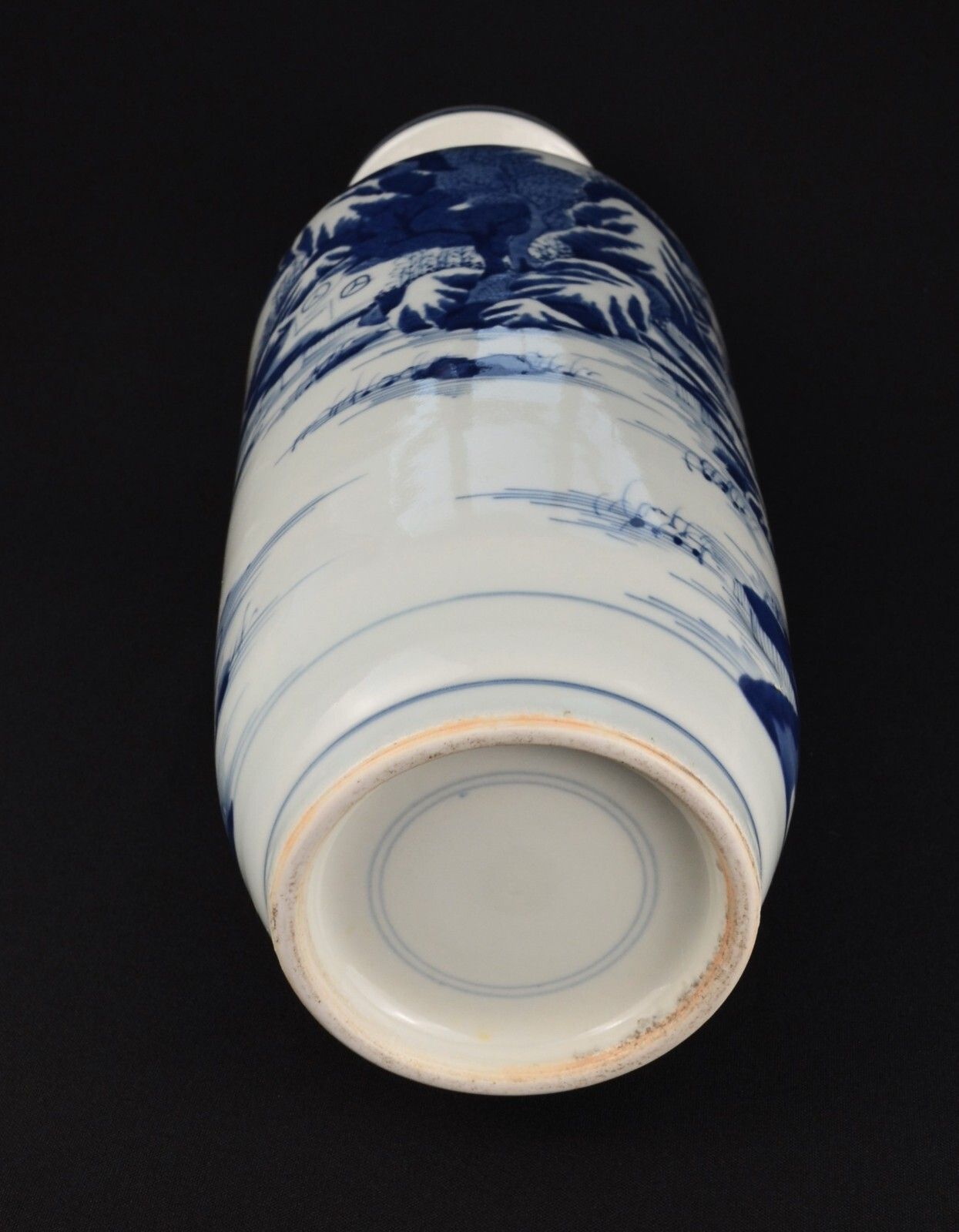 Antique Chinese Rouleau Vase Kangxi Period Form. Qing Dynasty 38cm 18th /19th C photo vintage