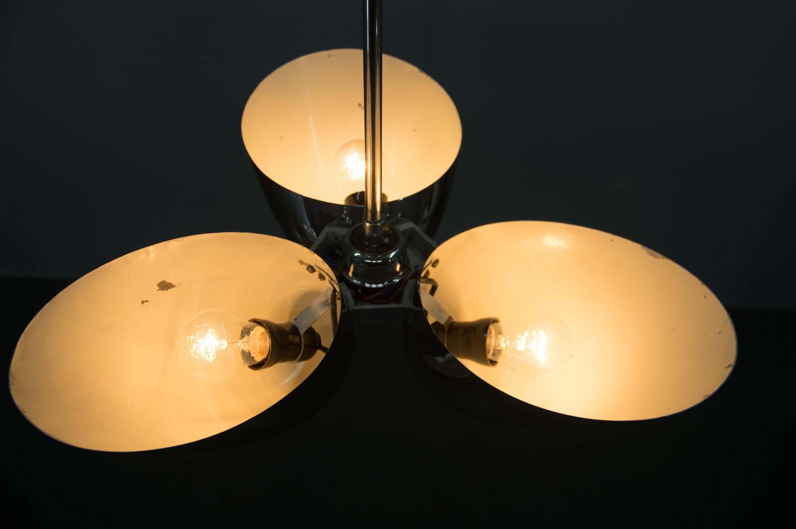1165.0 Rare Bauhaus Chandelier By Zukov , 1940s photo