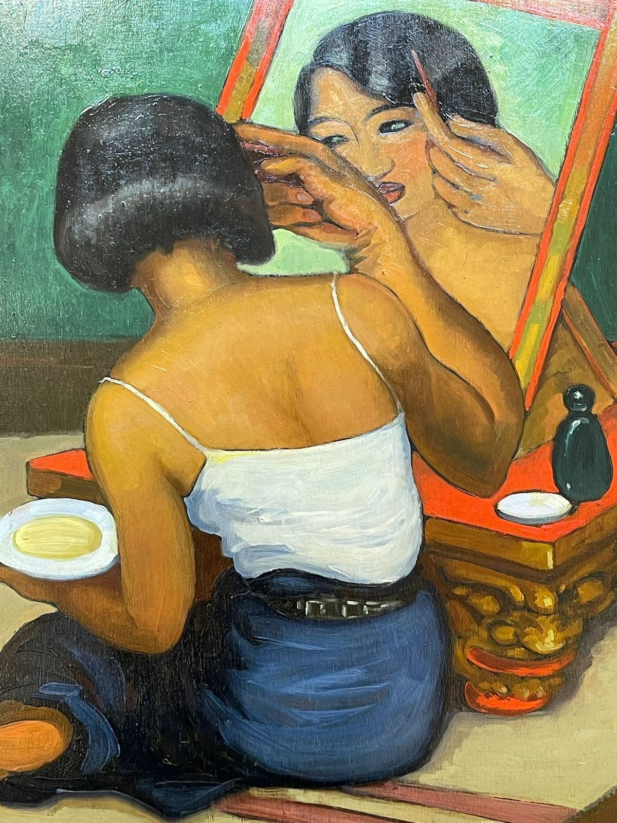 Young Siamese Woman At Her Dressing Table, Léa Lafugie (1890 1972) photo vinterior
