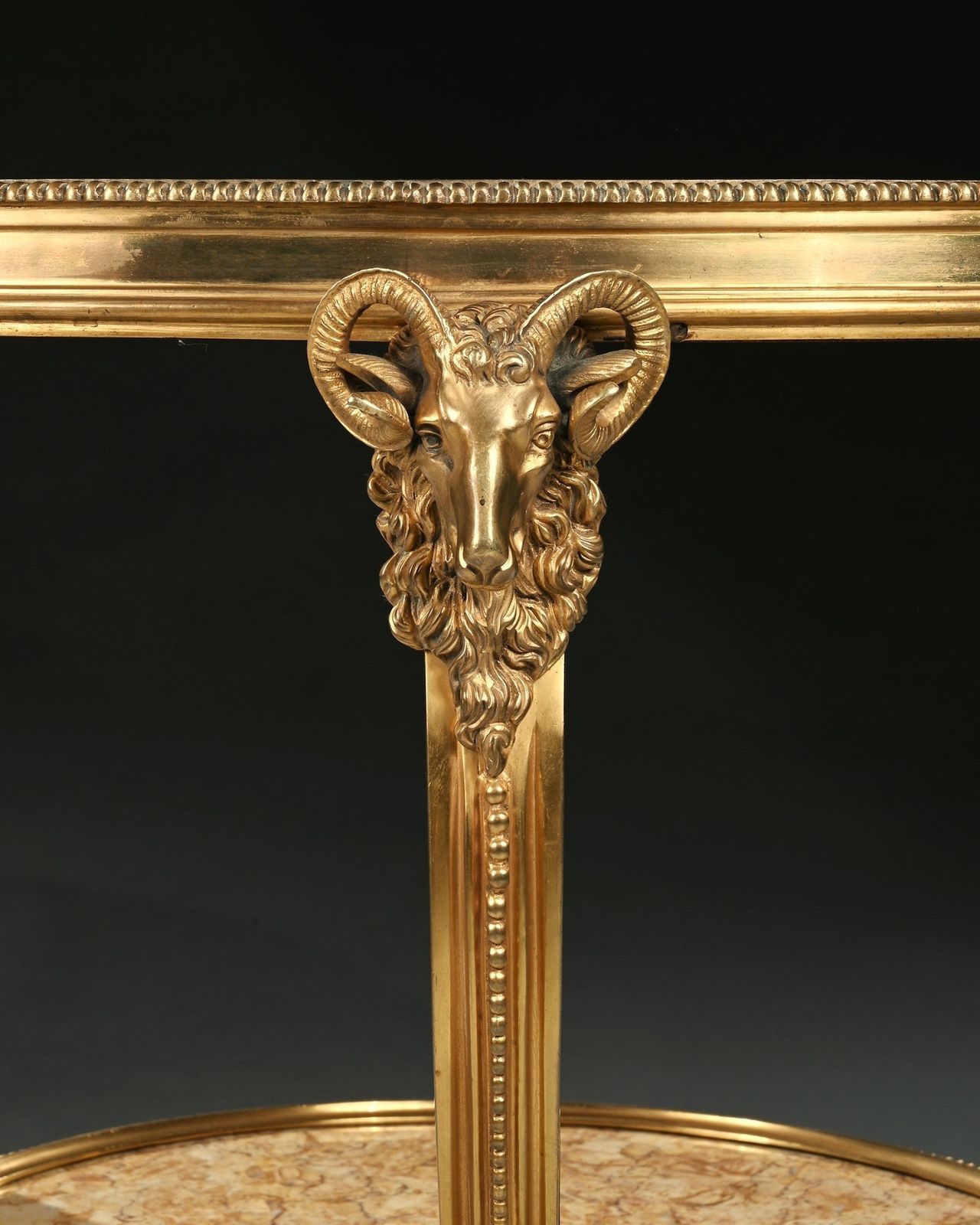Late 19th Century French Gilt Bronze And Marble Gueridon photo Furniture