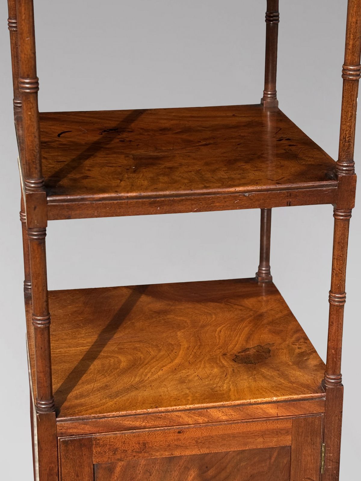 Early 19th Century George III Period Tall Mahogany Whatnot Music Stand photo for sale