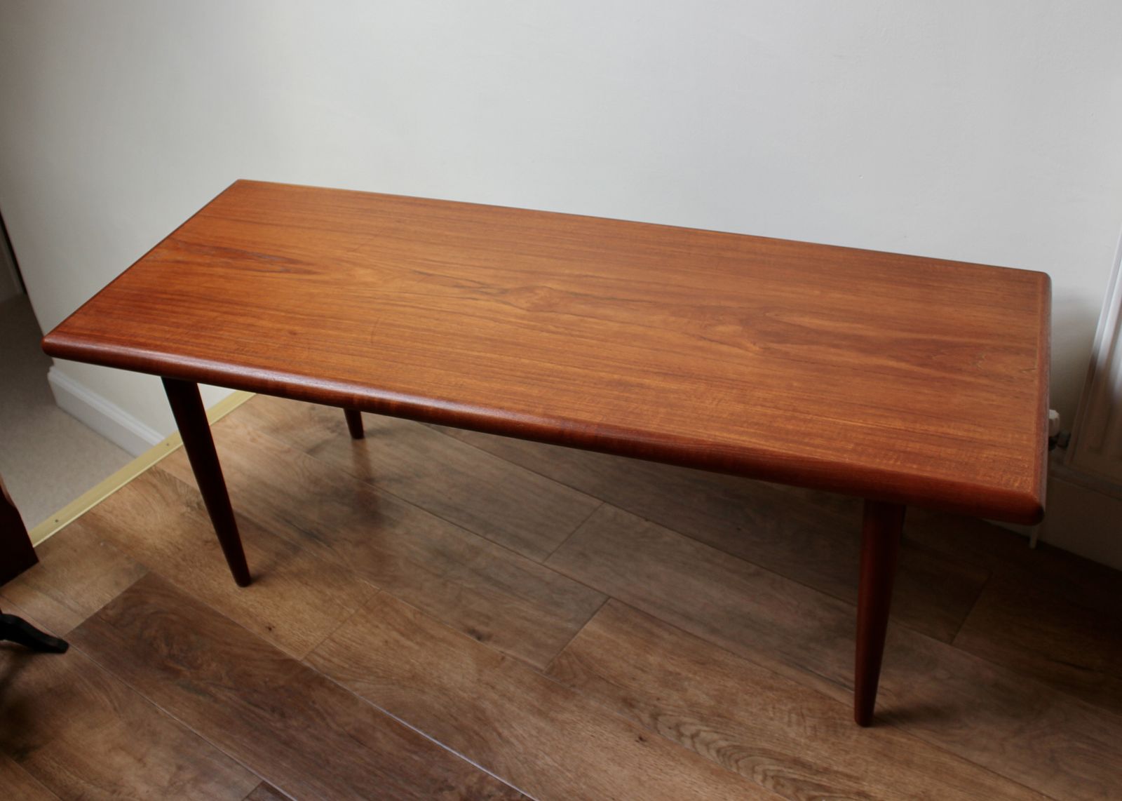 photo for sale Mid Century Danish Teak Coffee Table By C. F. Christensen For Silkeborg
