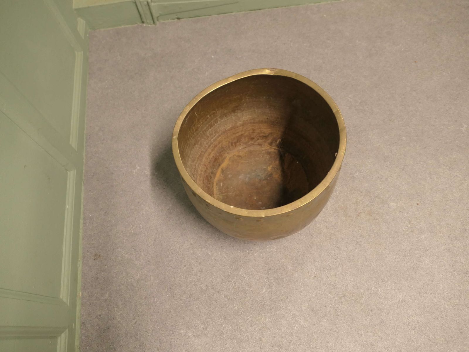 Brass Arts And Crafts Riveted Jardiniere photo vinterior