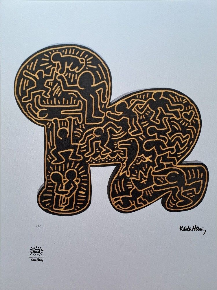 Keith Haring Signed Baby Certificate