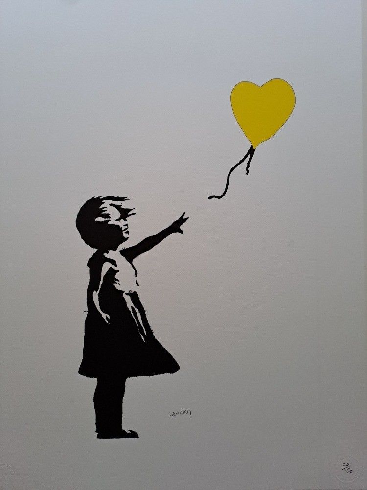 Banksy Art Print Balloon Girl Certificate
