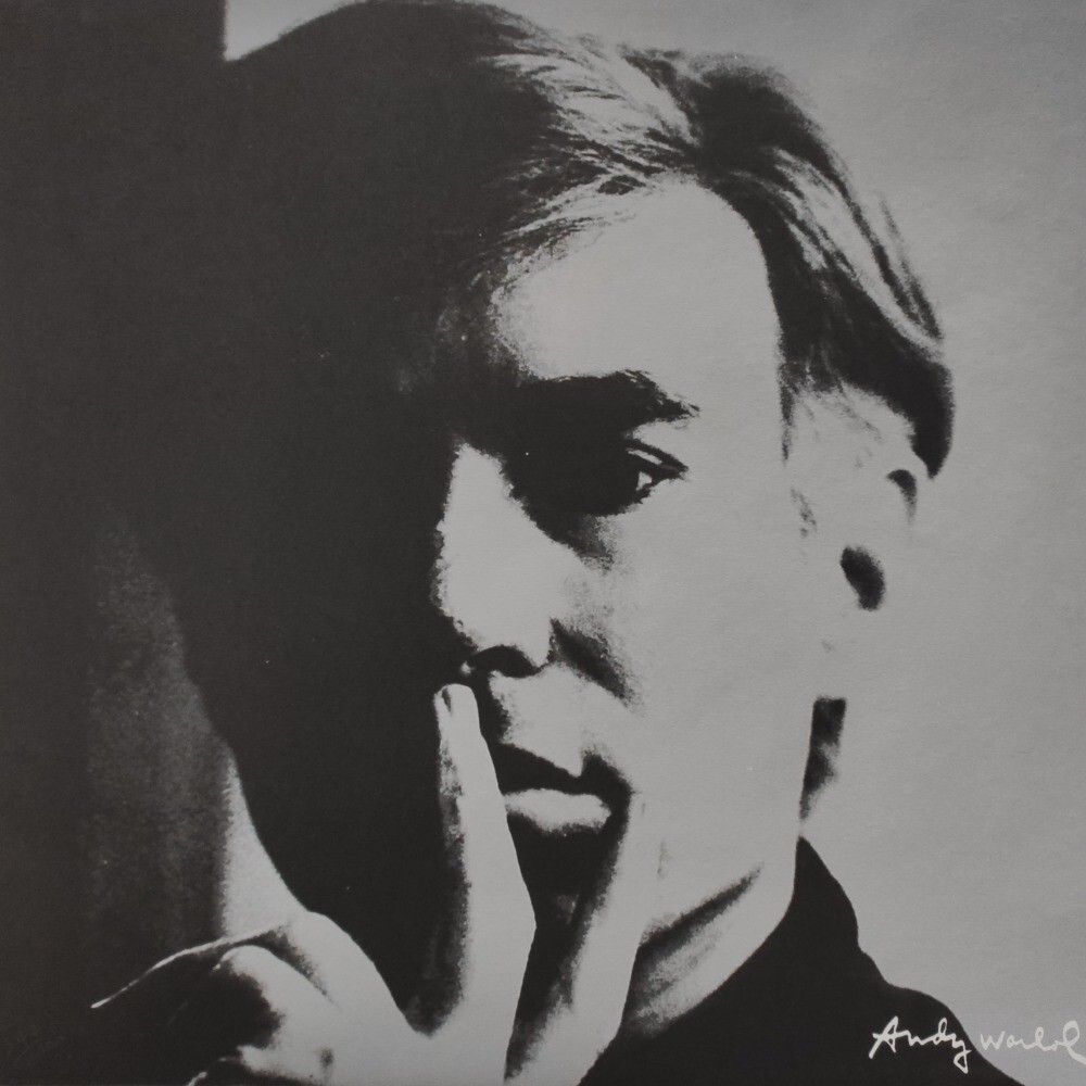 1980s Andy Warhol Signed Limited Edition Lithograph Self Portrait