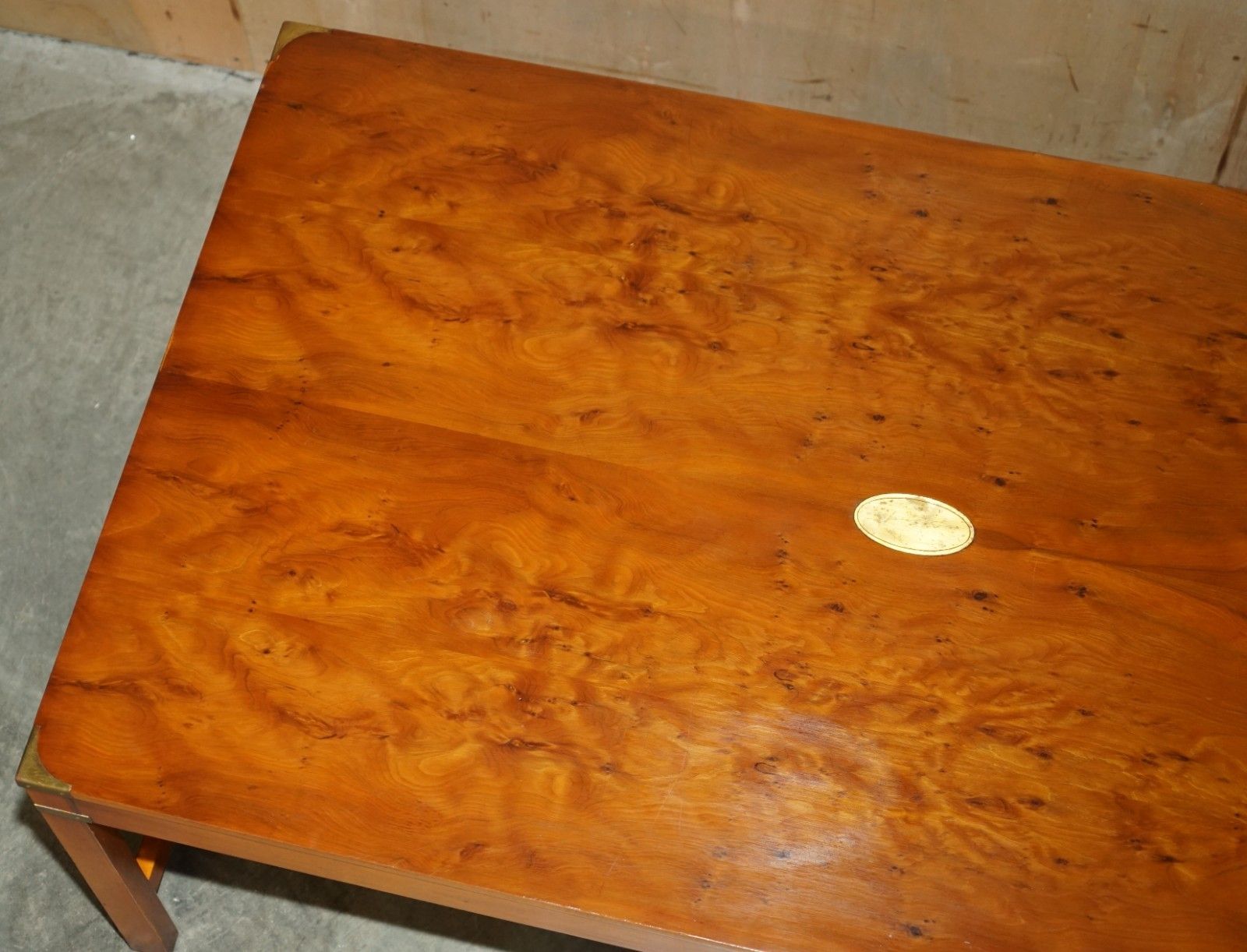 Fully Restored French Polished Harrods Kennedy Military Campaign Coffee Table photo Furniture