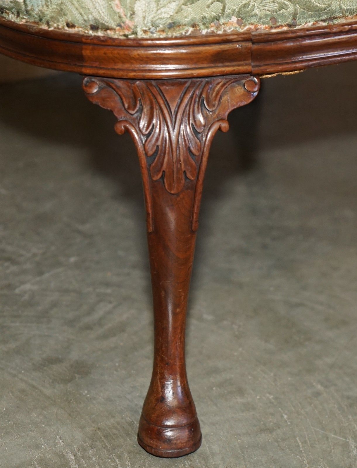 photo buy Sublime Antique Howard & Son's William Morris Mahogany Framed Wingback Armchair