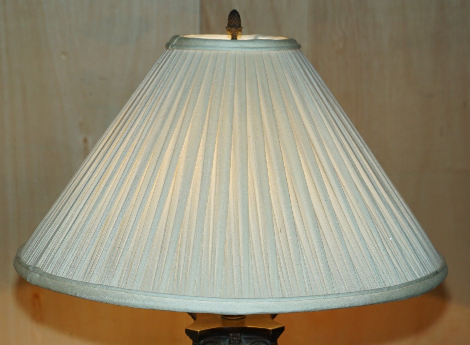 photo for sale Pair Of Huge 95cm Grand Tour Style Roman Corinthian Pillar Brass Desk Lamps