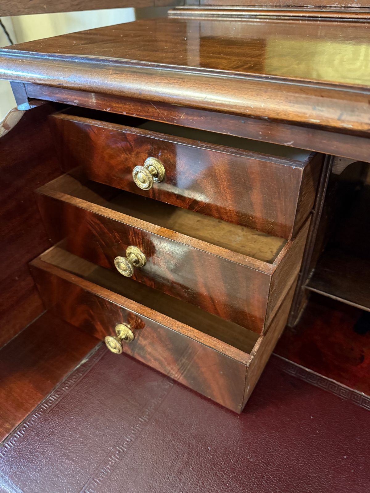 Antique Mahogany Secretaire Writingdesk Bookcase Old Times Furnishing Co, London photo buy