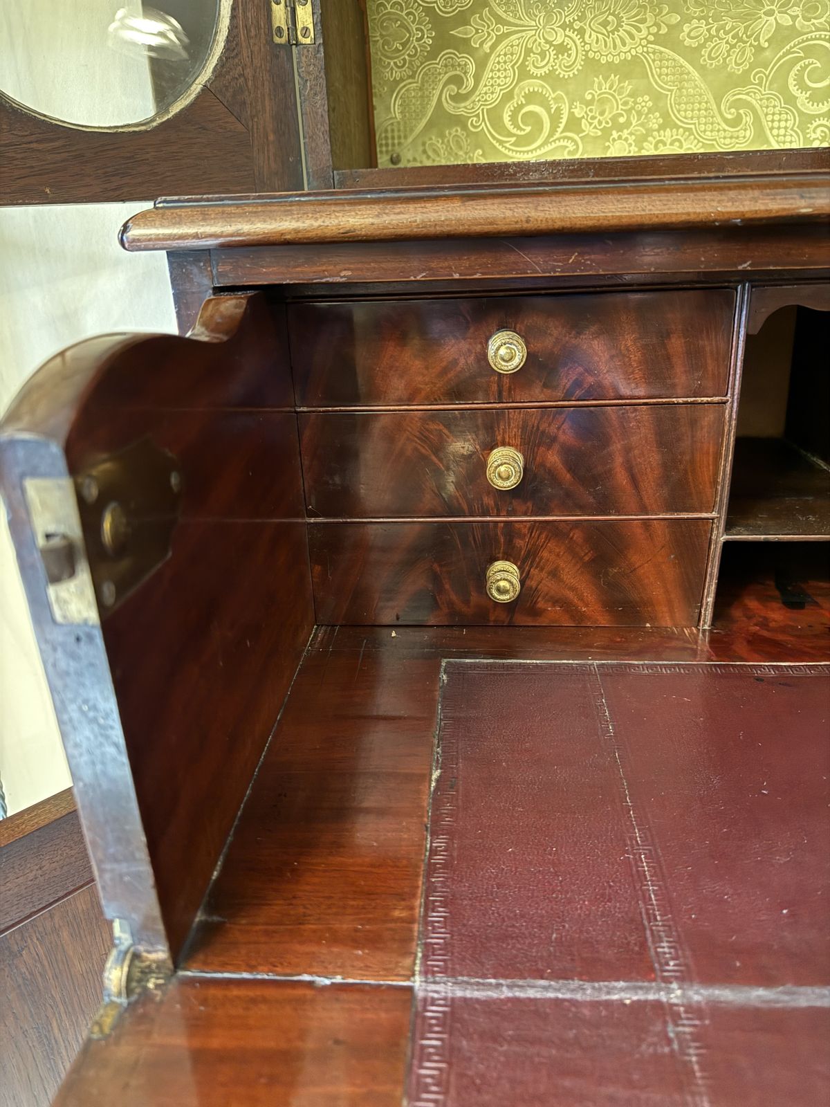 Furniture Antique Mahogany Secretaire Writingdesk Bookcase Old Times Furnishing Co, London photo