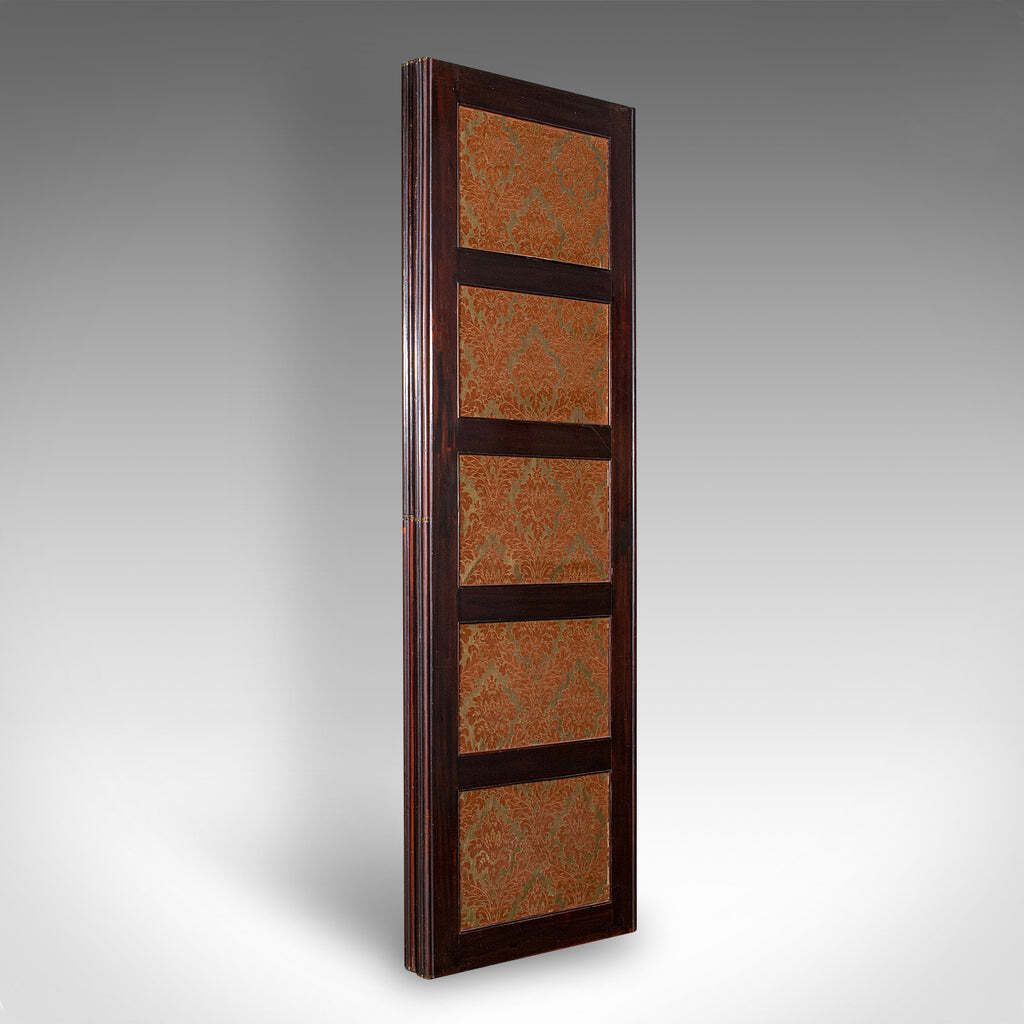 6' 7" Tall Antique Room Divider, English, Needlepoint, Privacy Screen, Regency photo 4587.0