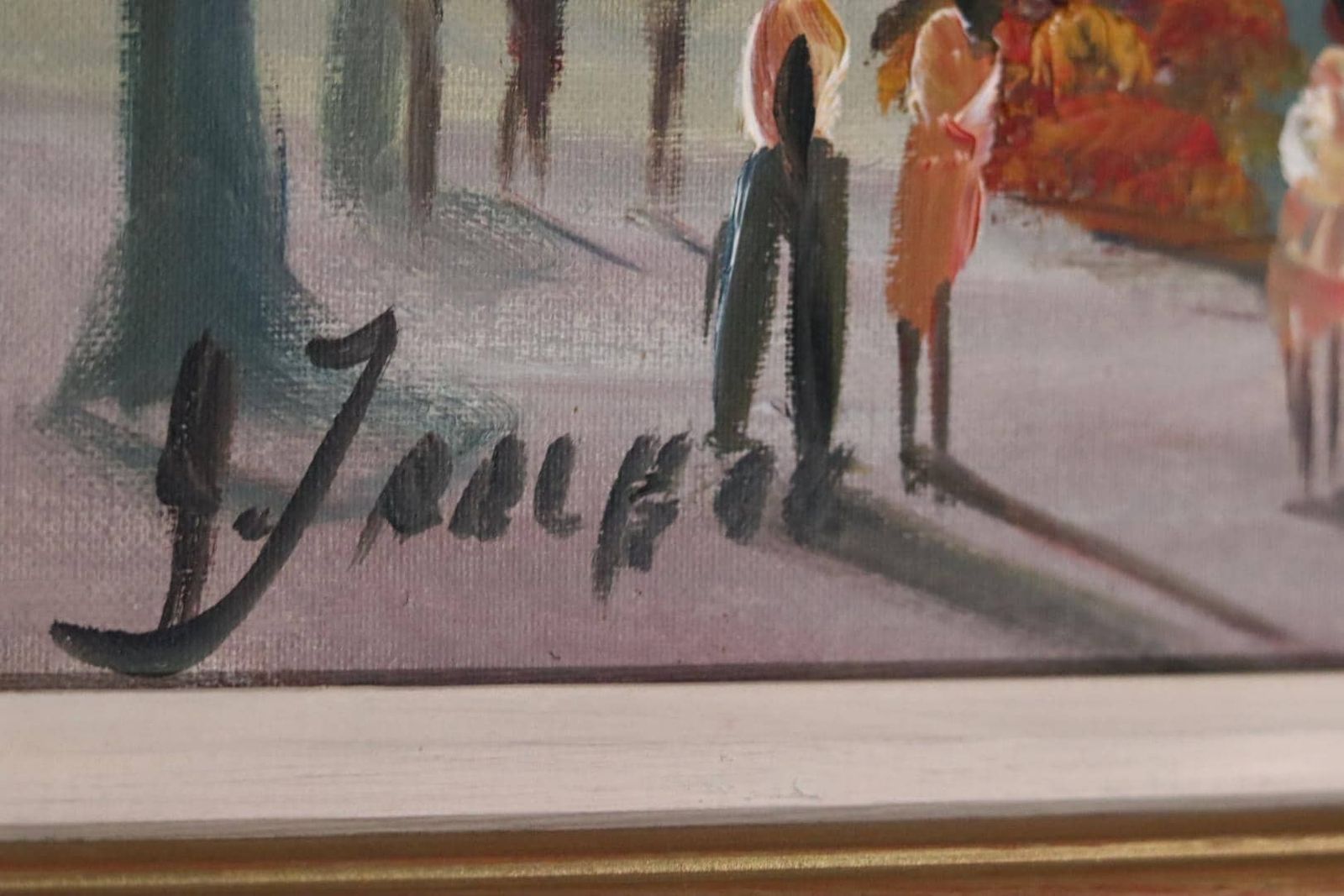 Original Swedish Oil On Canvas – “Madelientorget I Paris” By Hartvig Jarlhov – Signed & Framed – 71.5 × 48.5 Cm (28.1" × 19.1") photo Art