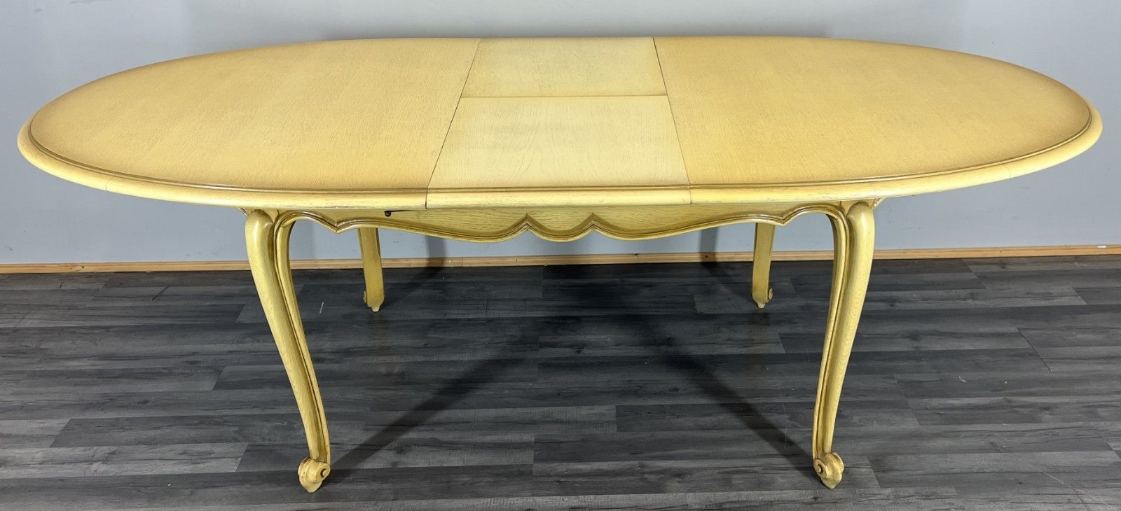 Dining Table Vintage French Louis XVI Shabby Chic With Set Of 6 Chairs Lot 4404 photo vintage