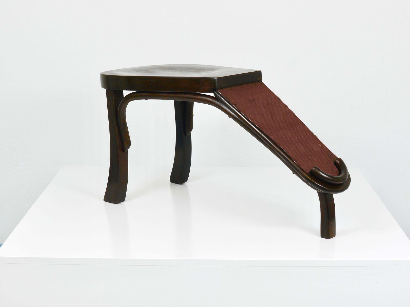 Thonet Art Nouveau Bentwood Shoe Shine Or Fitting Stool, Vienna, Austria, 1900s photo for sale