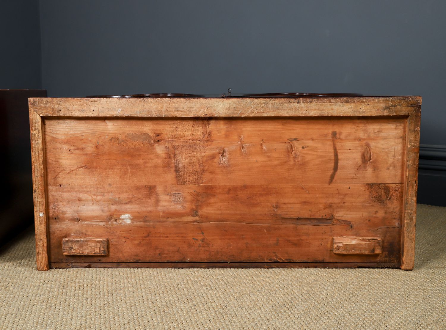 English Georgian Flame Mahogany Linen Press Chest Wardrobe Armoire (Circa 1780) photo vinterior