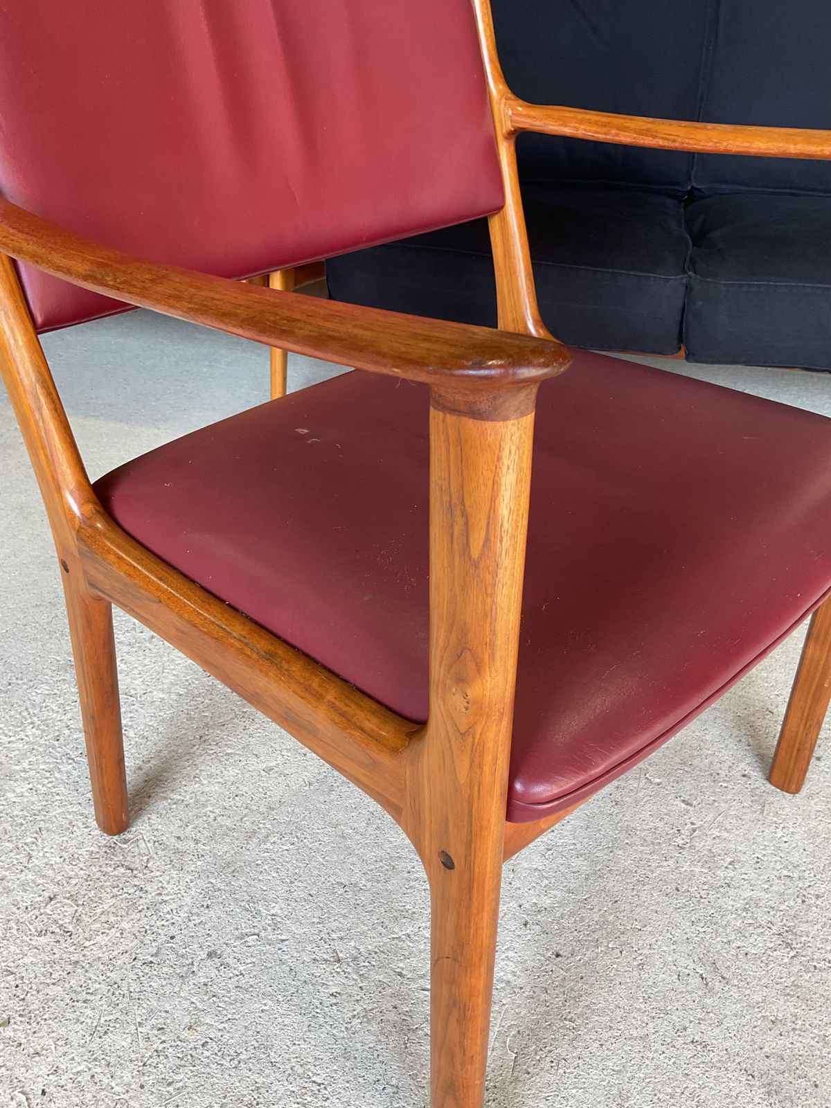 Furniture Set Of 6 Mid Century Dining By Ole Wanscher And P. Jeppesen Furniture 1960s photo