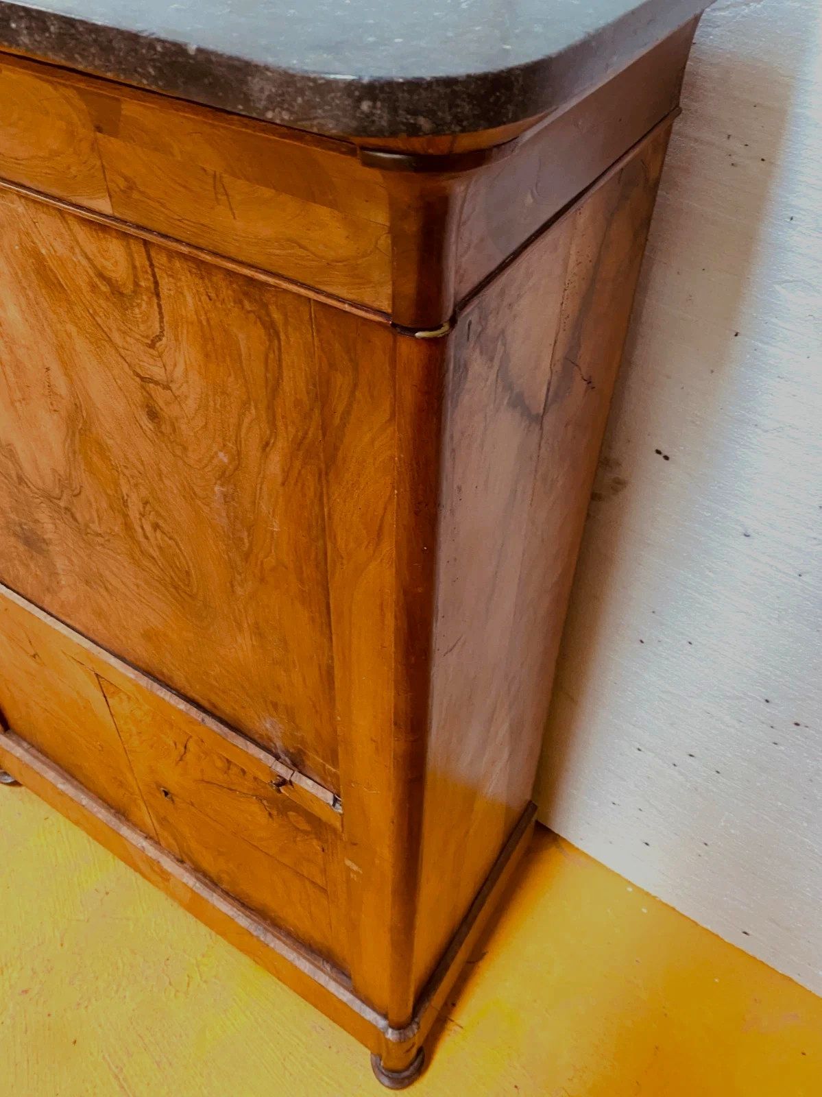 photo for sale Louis Philippe Walnut Bramble Secretary 19th Century