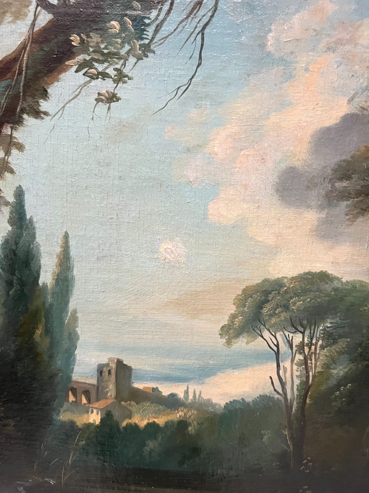 Oil On Canvas Epastoral Scene In A Landscape "20th Century photo 1785.0