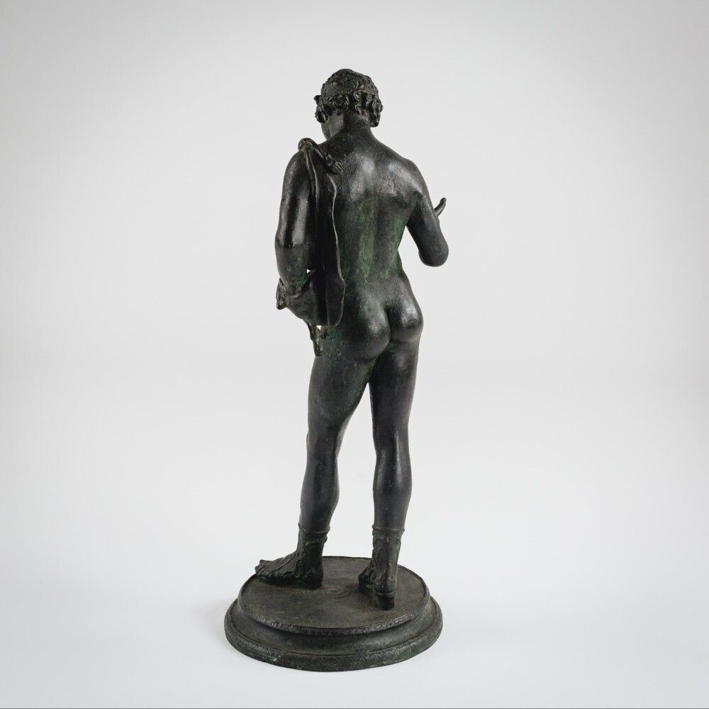 photo for sale Large Grand Tour Bronze Of Narcissus