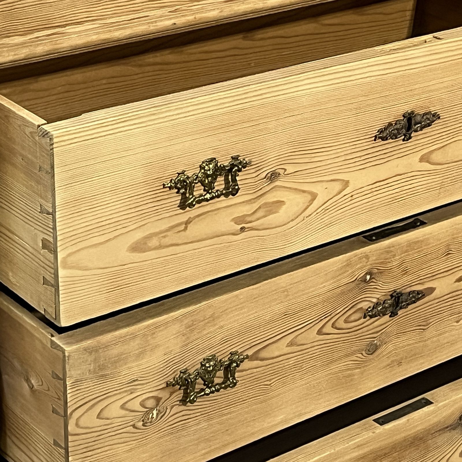 Furniture Antique Pine Secretaire Desk With Secret Drawers photo