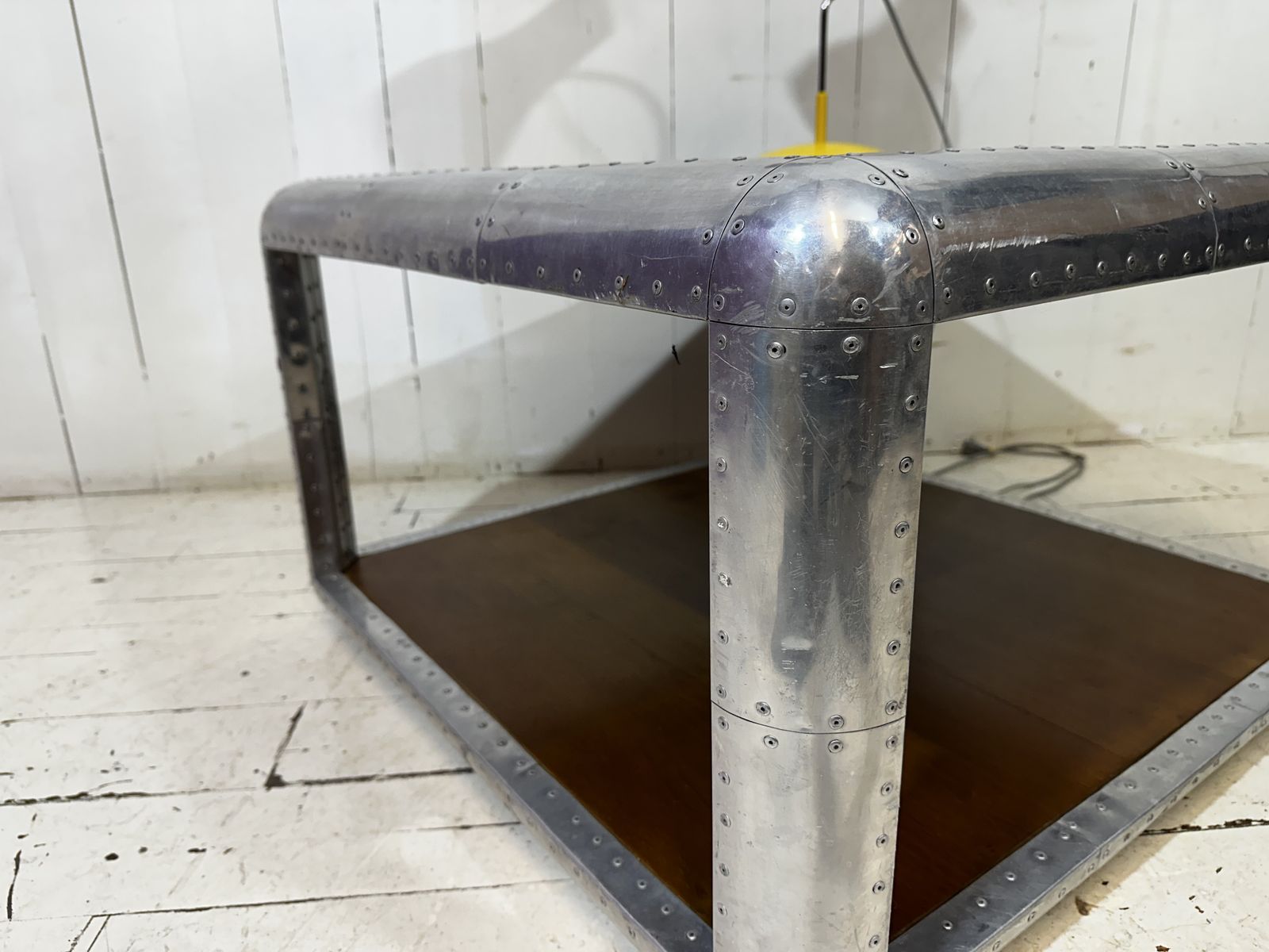 Industrial Aviator Style Hotel Coffee Table photo for sale