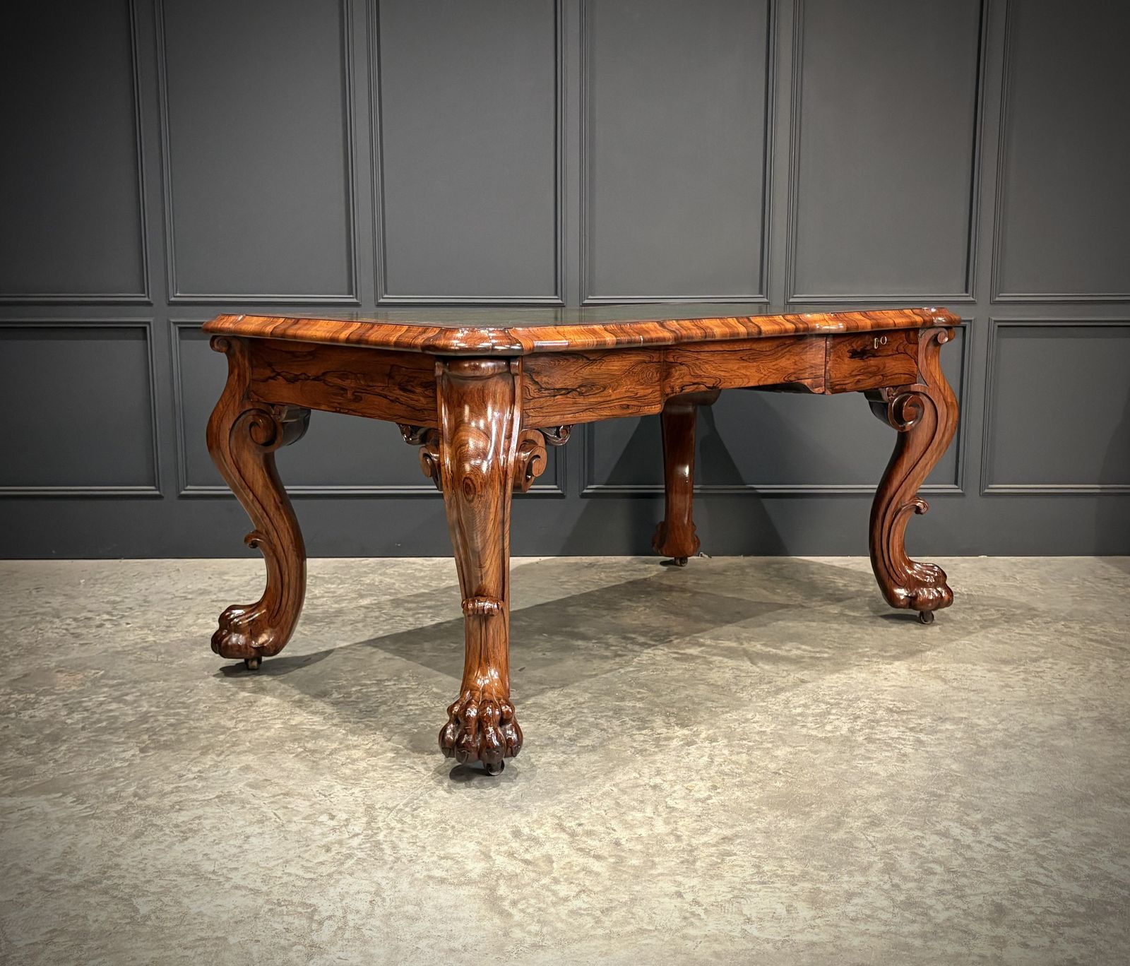 Magnificent William IV Rosewood Partners Writing Table photo furniture
