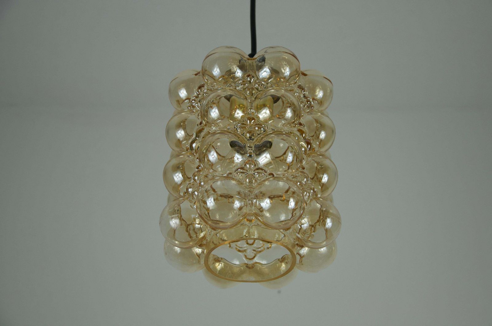 Bubble Glass Pendant Lamp By Helena Tynell For Glashütte Limburg, 1960s photo vinterior