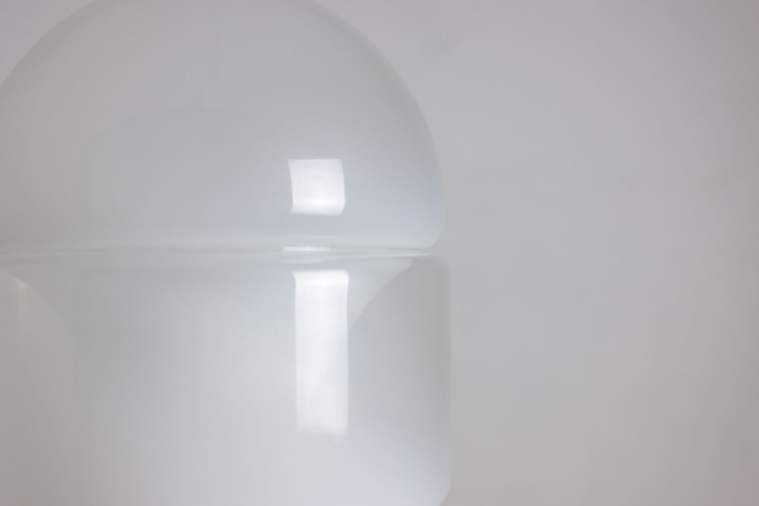 Carlo Nason. Lt316 Floor Lamp In White Opalescent Murano Glass photo Lighting