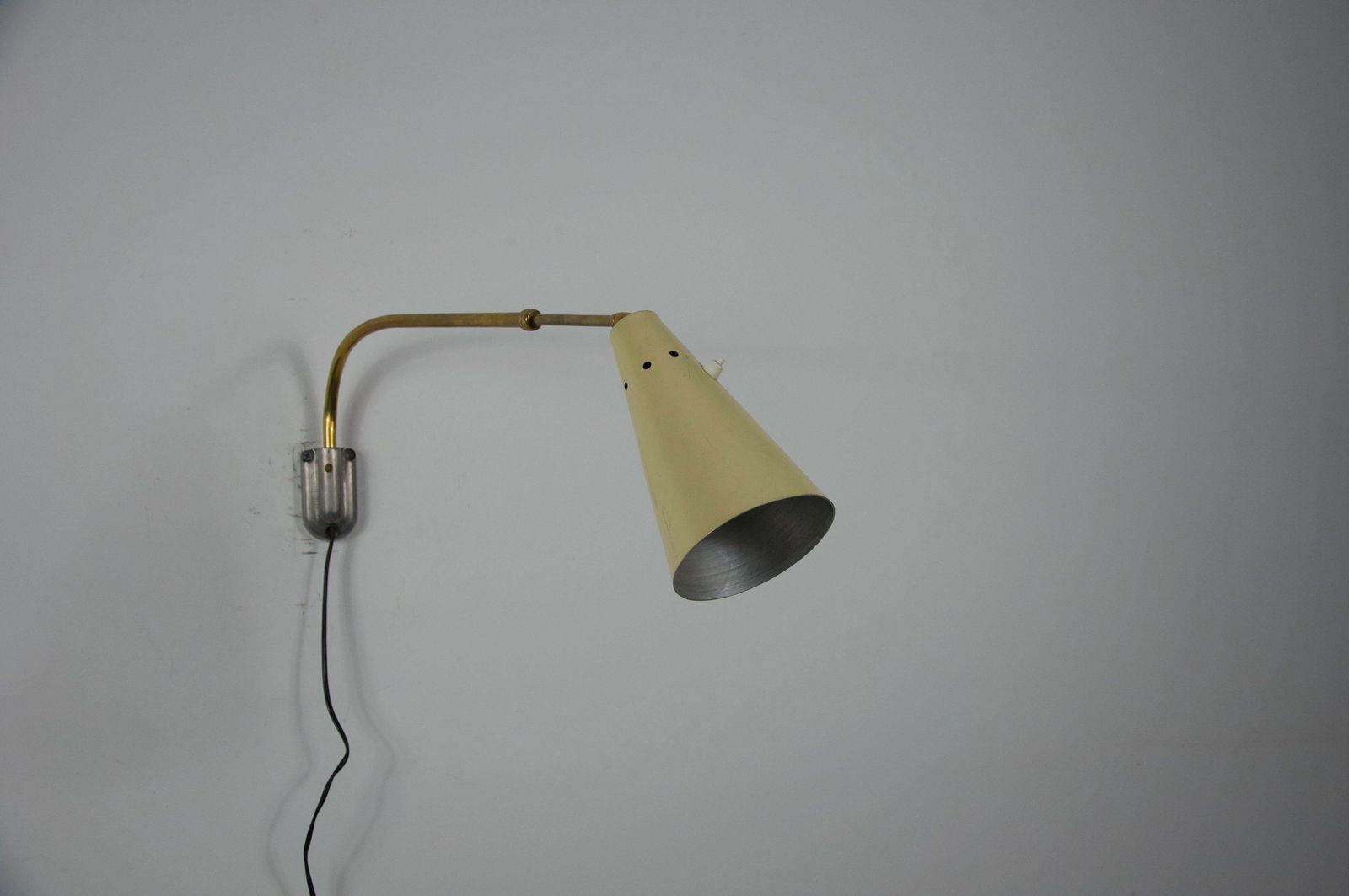 Adjustable Brass Wall Lamp Attr. To Oluce, Italy, 1960s photo furniture