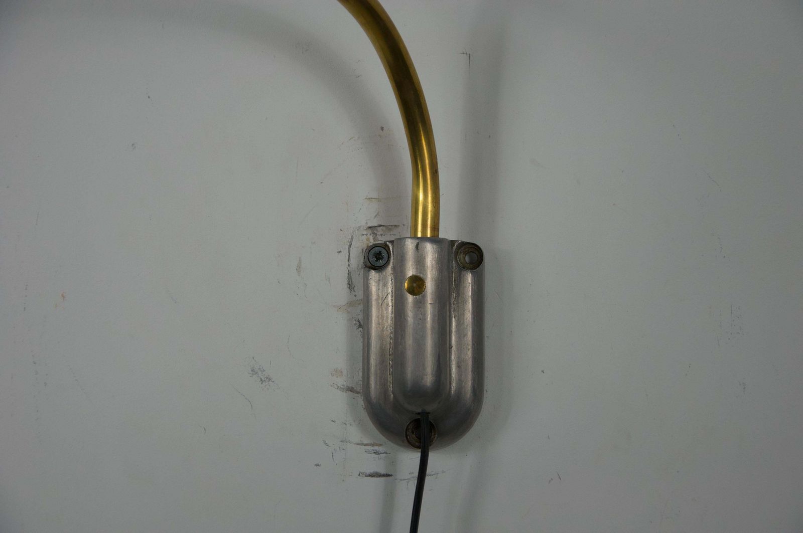 photo furniture Adjustable Brass Wall Lamp Attr. To Oluce, Italy, 1960s