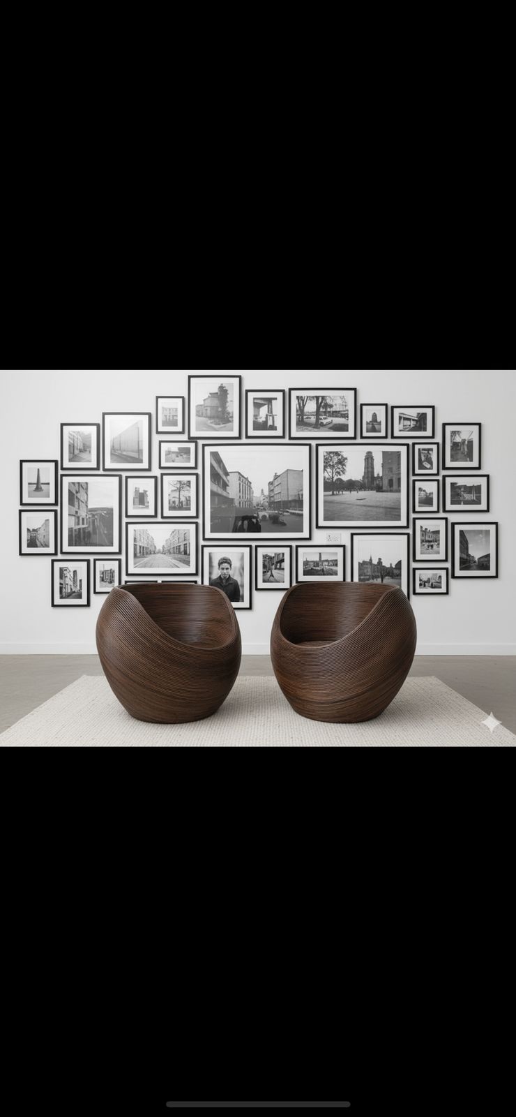 Set Of 2 Large Vintage Habitat Sarang Reed Wicker Chairs photo Furniture