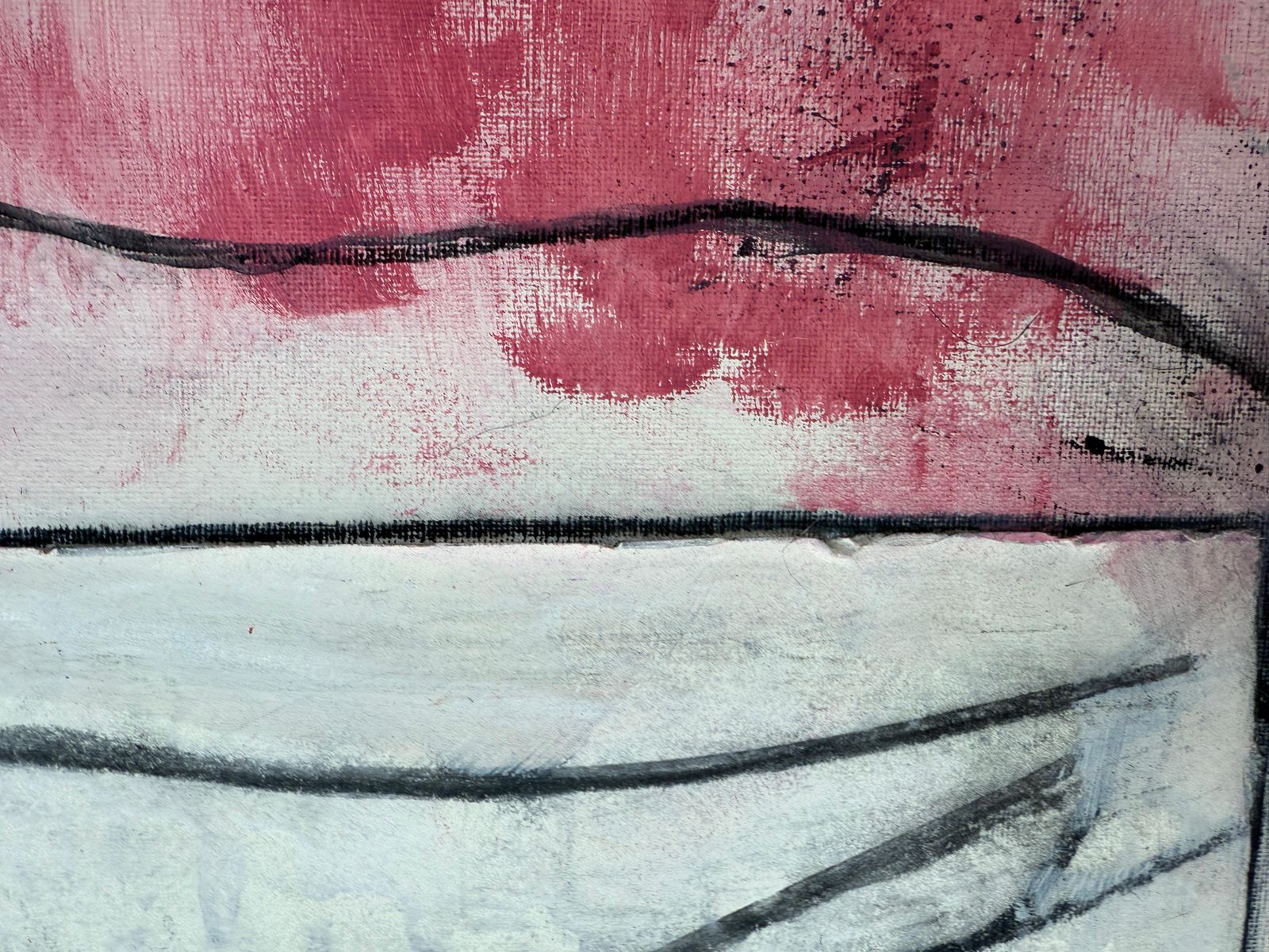 Nerea Caos Socialism Leaves Us Naked Acrylic Paint And Collage On Canvas 2025 photo vinterior