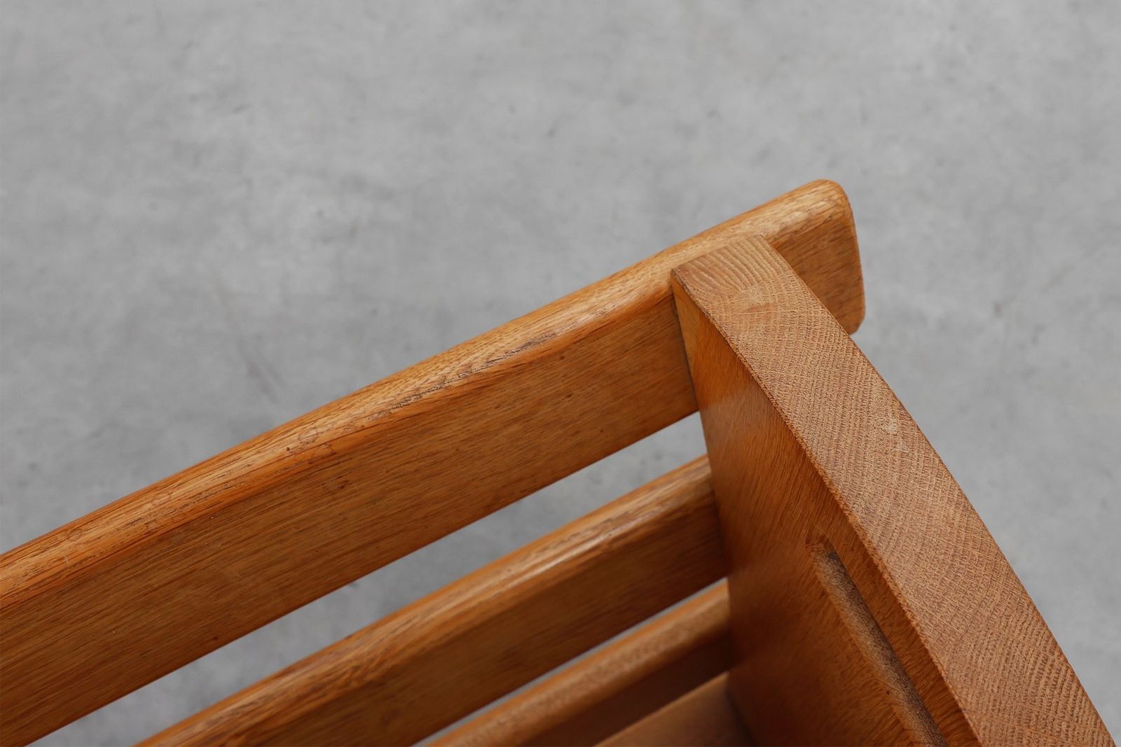 photo vinterior Mid Century Oak Magazine Rack, France, 1960s