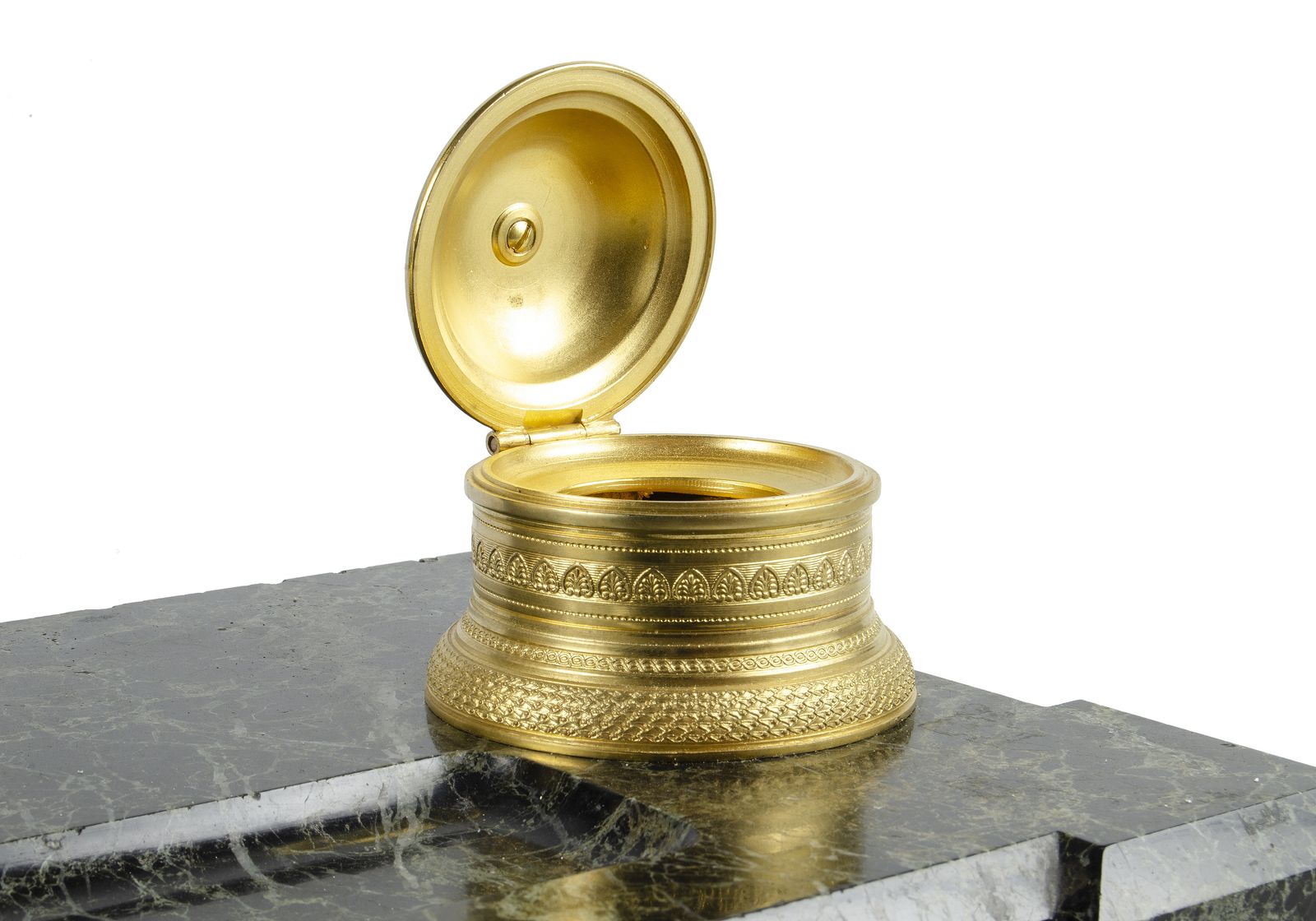 Late 19th Century Napoleon III 'Vieille Garde' Sculpture With Inkwells And Marble Base Inkstand By Armand Le Véel And Susse Frères, France photo 7150.0