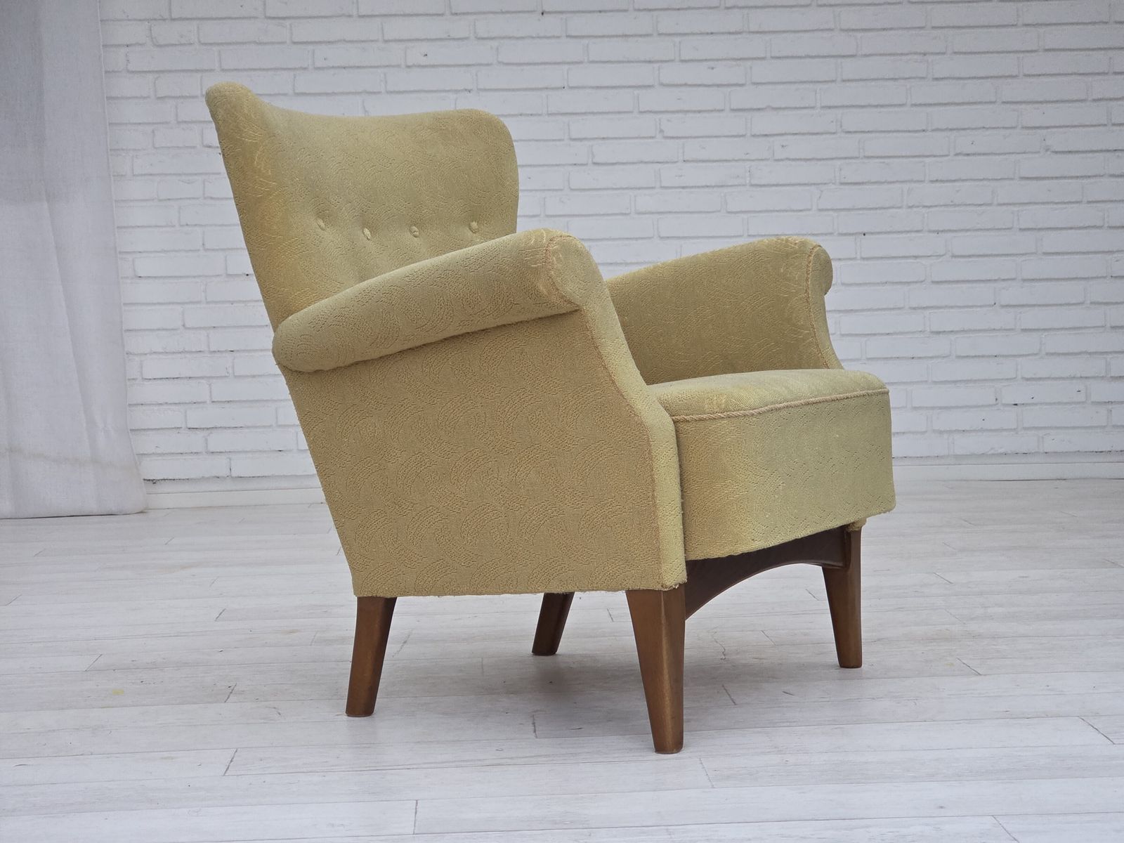 1960s, Danish Armchair By Fritz Hansen, Series 8000/8020, Original Condition. photo Furniture