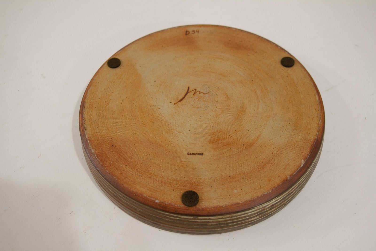 photo furniture Large Mid Century Danish Stoneware Dish By Jørgen Mogensen, 1970s.
