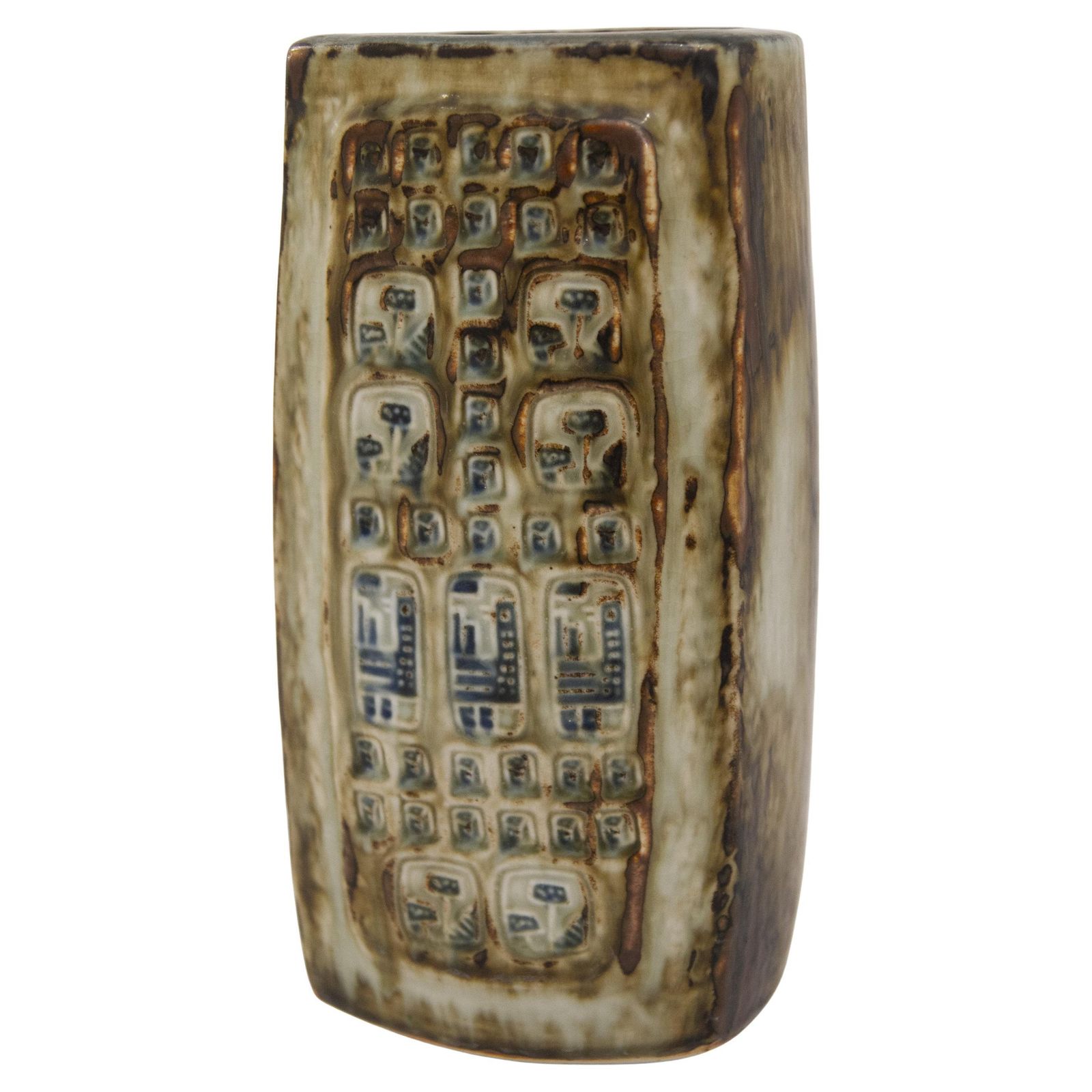 Large Danish Stoneware Vase By Jørgen Mogensen For Royal Copenhagen, 1970s.