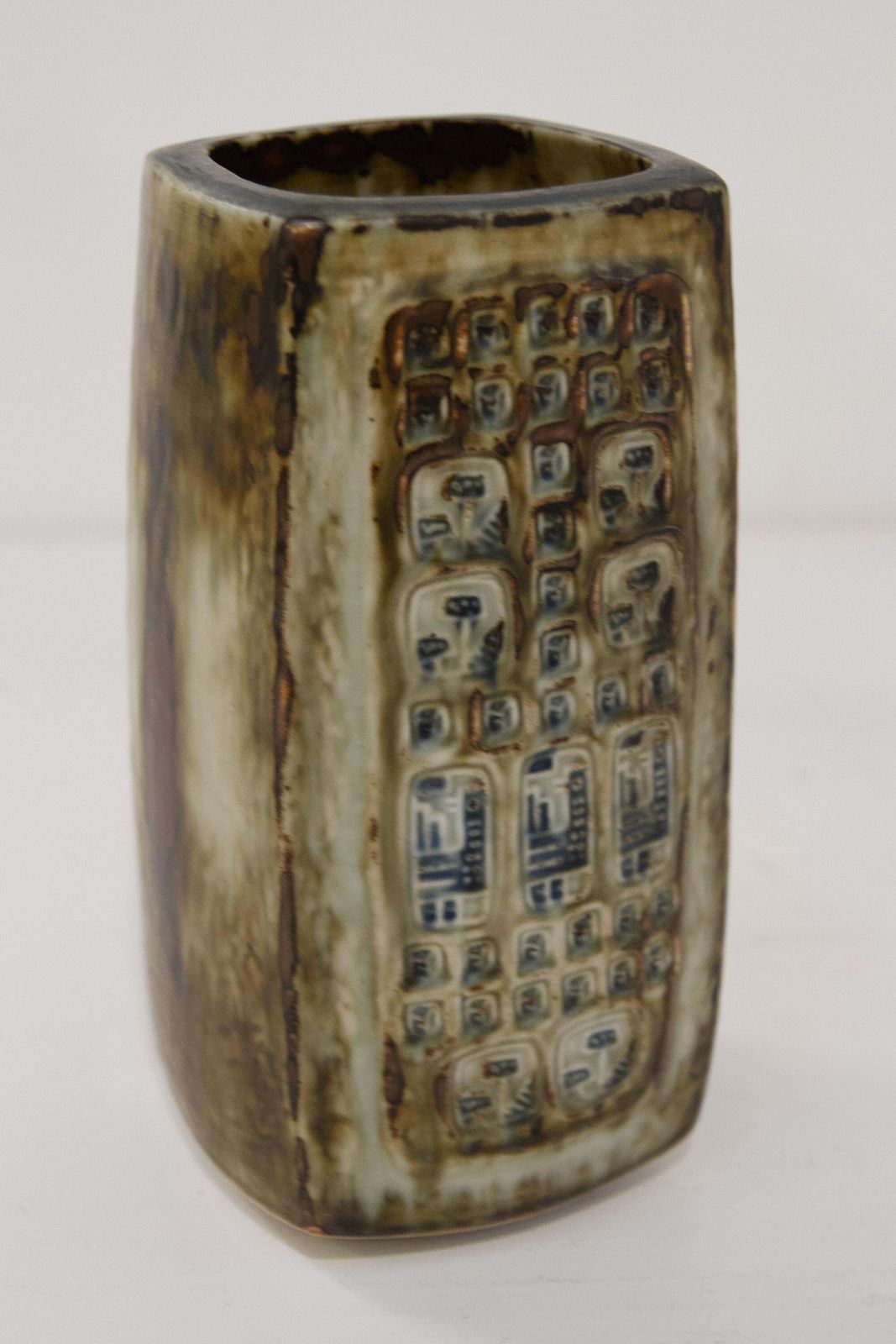 Large Danish Stoneware Vase By Jørgen Mogensen For Royal Copenhagen, 1970s. photo vintage