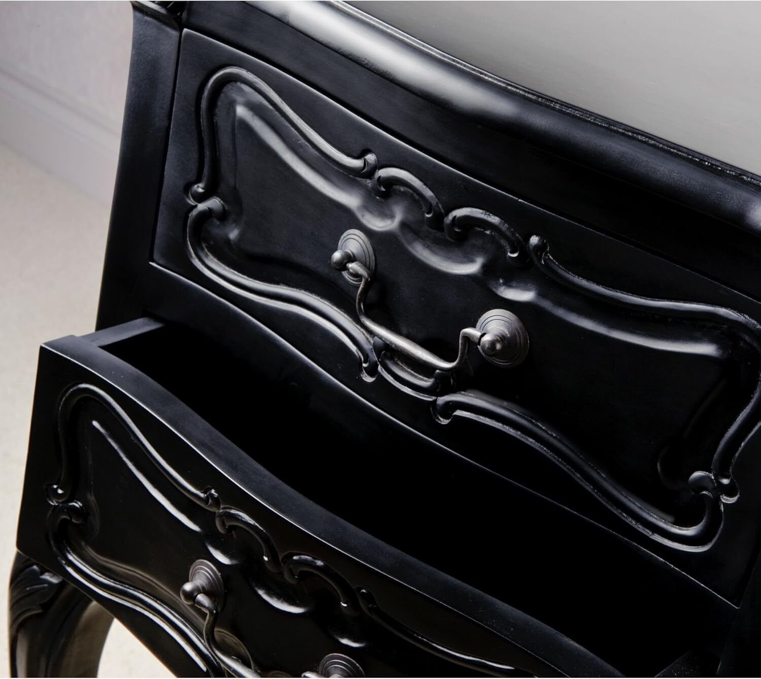 Brand New Marvellous La Rochelle French Antique Style 2 Draw Bedside Table –  Rrp £320 photo vintage