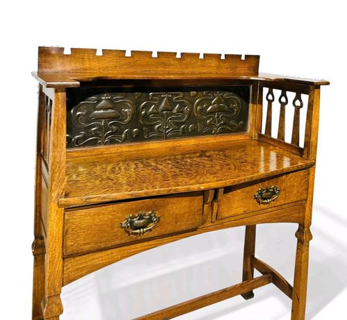 photo for sale Antique Shapland And Petter  Sideboard Hall Table C1900 Arts And Crafts Rare