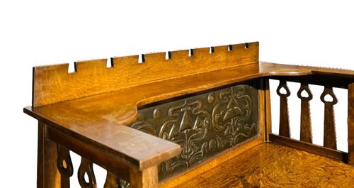 Furniture Antique Shapland And Petter  Sideboard Hall Table C1900 Arts And Crafts Rare photo