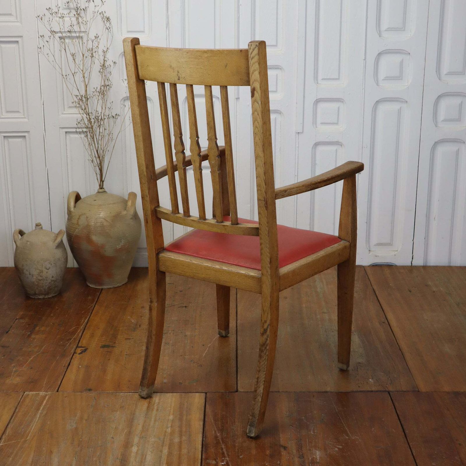 Vintage Oak Arts & Crafts Carver Chair photo vinterior