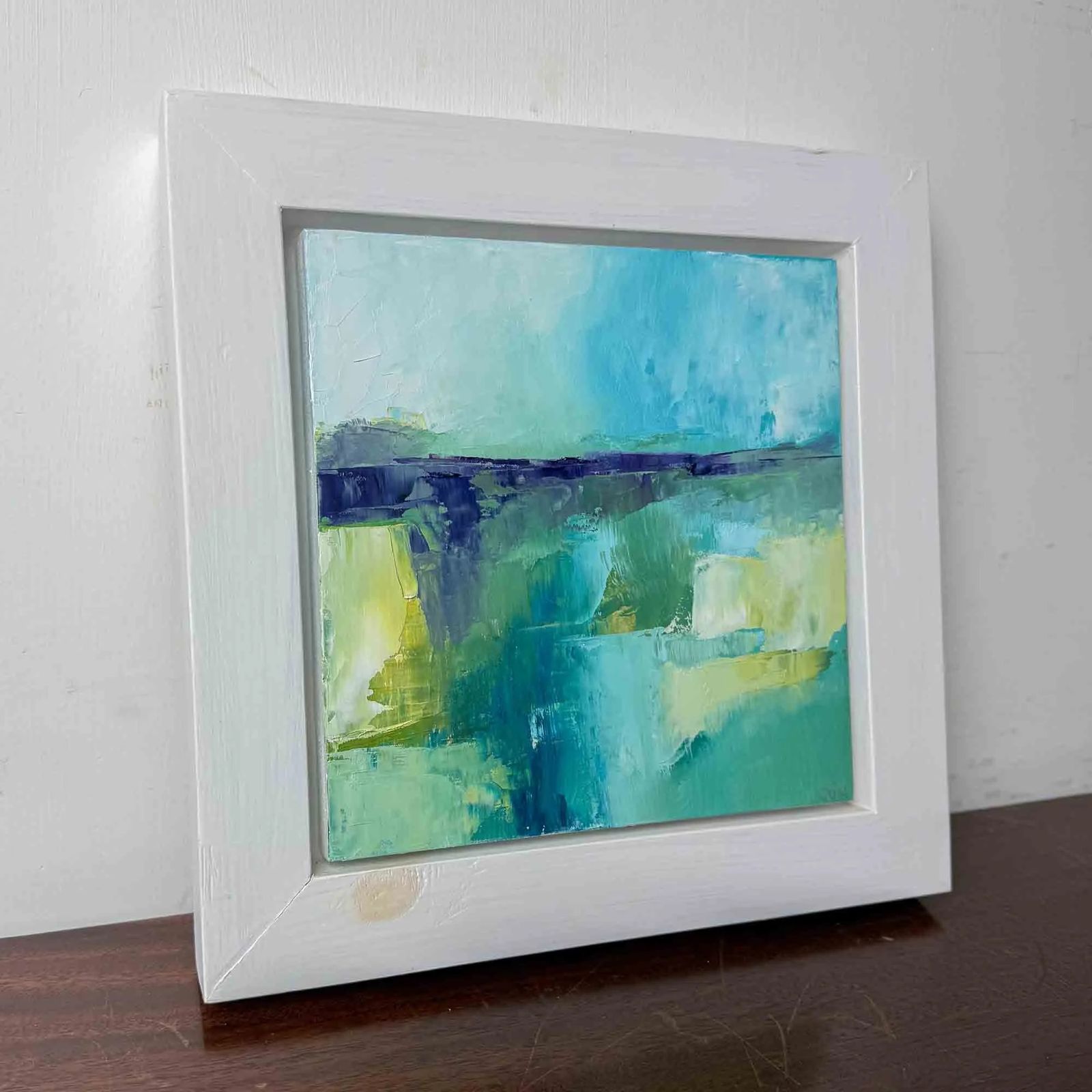 Contemporary Abstract Seascape Oil Painting photo for sale