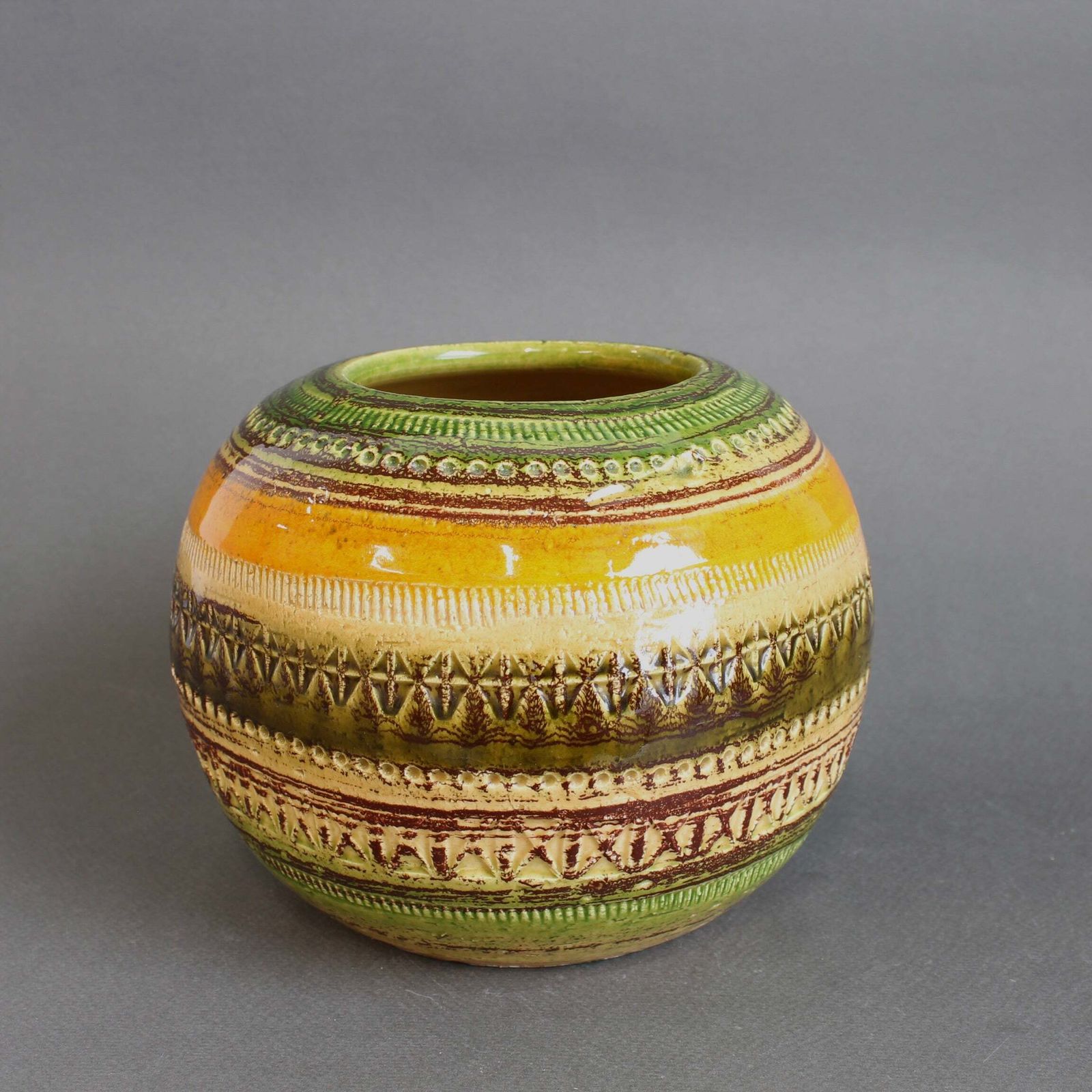 Mid Century Italian Ceramic Vase By Aldo Londi For Bitossi (Circa 1960s) photo furniture