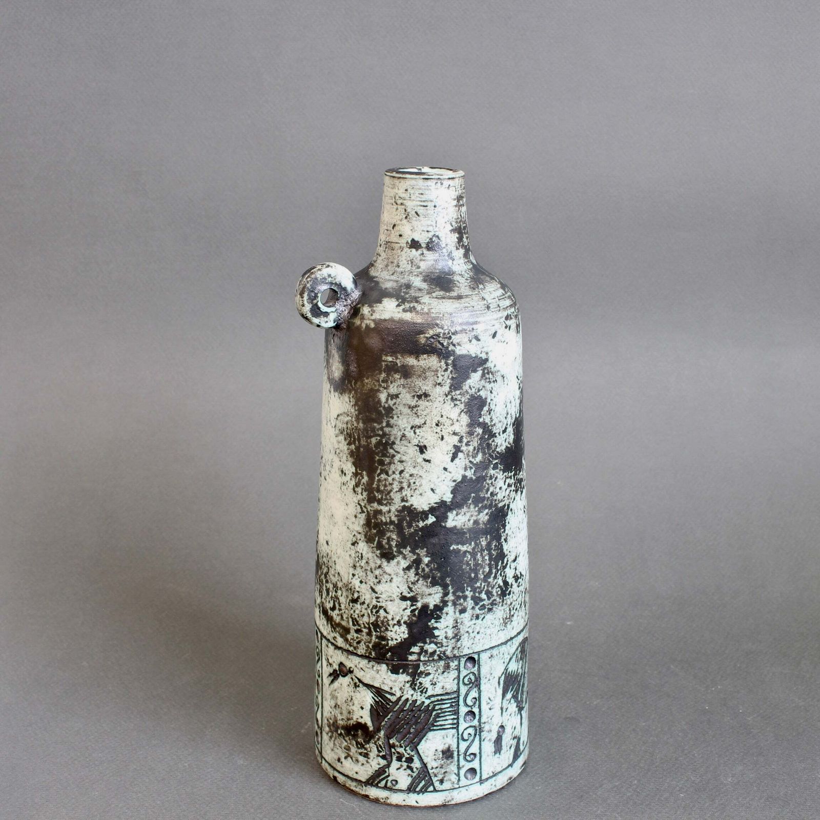Mid Century French Ceramic Flower Vase By Jacques Blin (Circa 1960s) photo 2160.0